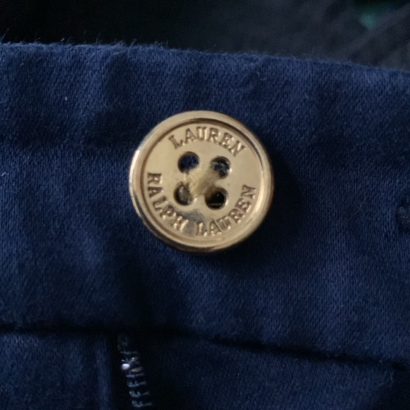 LAUREN Ralph Lauren Ladies Navy Bermuda Short - Picture 2 of 9